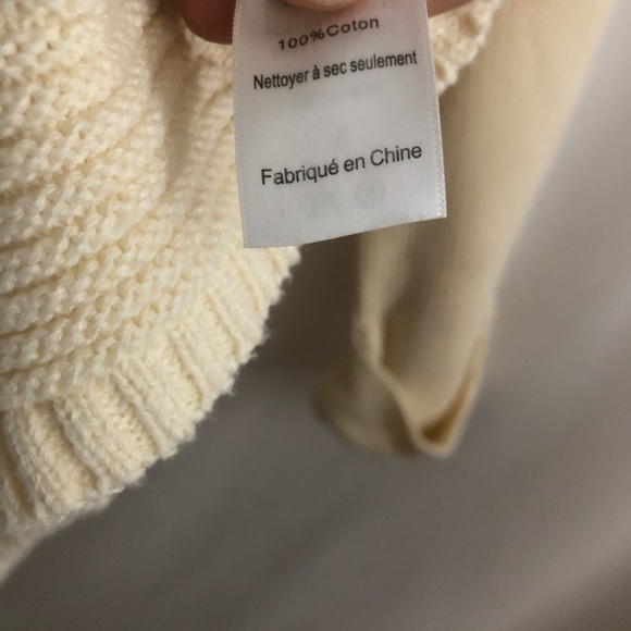 ASTR Womens Ivory Direction Change Bell Sleeve Sweater size S Knit V-neck - Picture 9 of 10